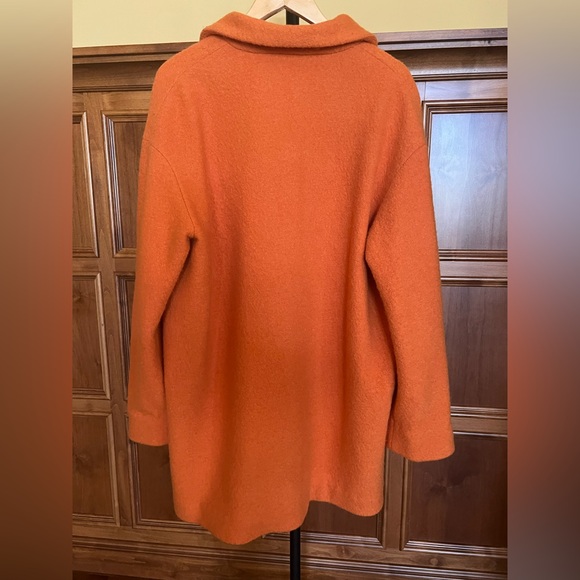 Marimekko Aho Coat Wool Boucle Orange Size L - Picture 5 of 16
